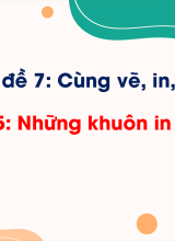 Bài 15 Những khuôn in thú vị